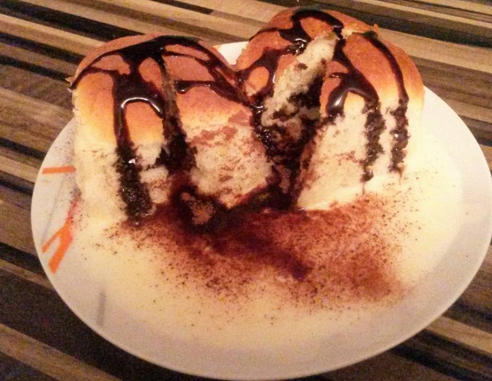 Nutellabuchteln mit Vanillesoße Nutellabuchteln mit Vanillesoße