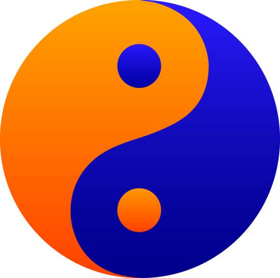 Orangenblau